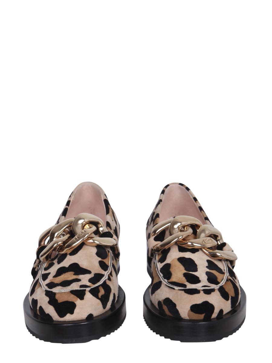 N°21 Moccasins With Oversized Chain