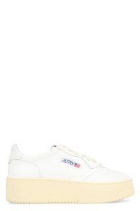 Autry Medalist Leather Platform Sneakers