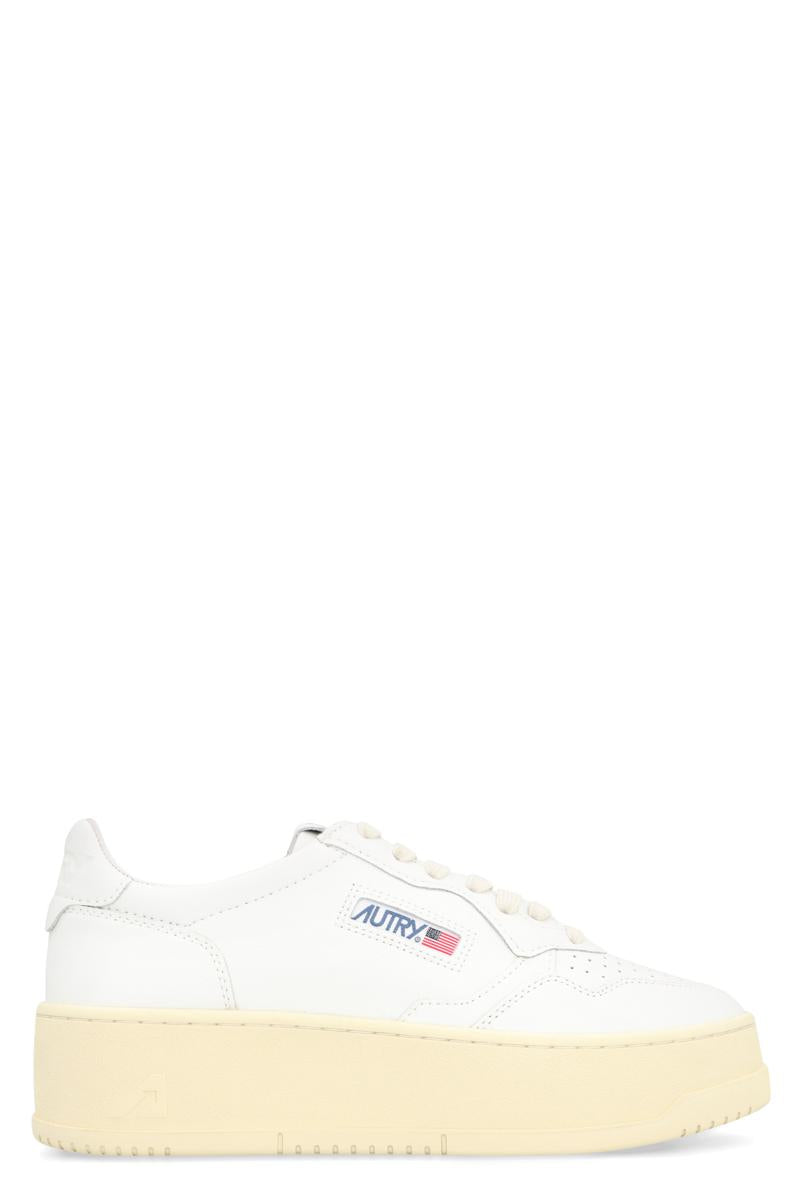 Autry Medalist Leather Platform Sneakers