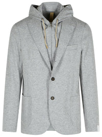 Eleventy Grey Wool Blend Blazer