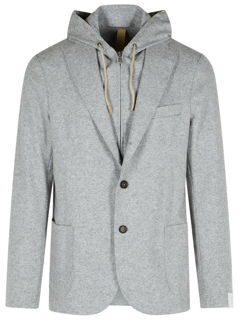 Eleventy Grey Wool Blend Blazer