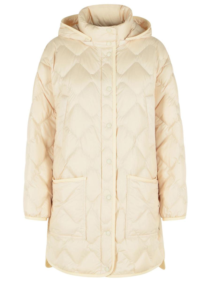 Woolrich Heritage 'Milky Cream' Detachable Hooded Polyester Cape Jacket