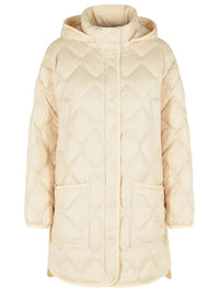 Woolrich Heritage 'Milky Cream' Detachable Hooded Polyester Cape Jacket