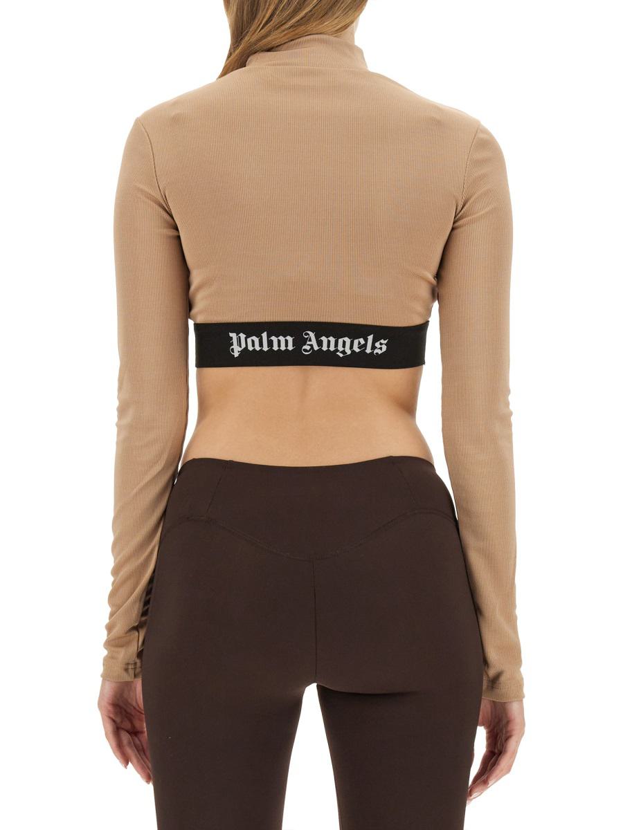 Palm Angels Cropped Top With Logo
