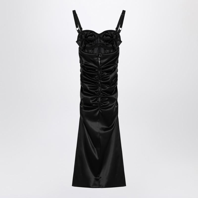 Dolce & Gabbana Draped Dress With Bra Detail