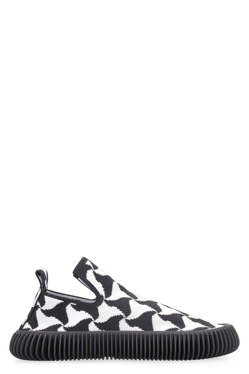 Bottega Veneta Wavy Triangle Slip-On Sneakers