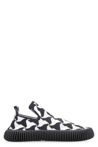 Bottega Veneta Wavy Triangle Slip-On Sneakers