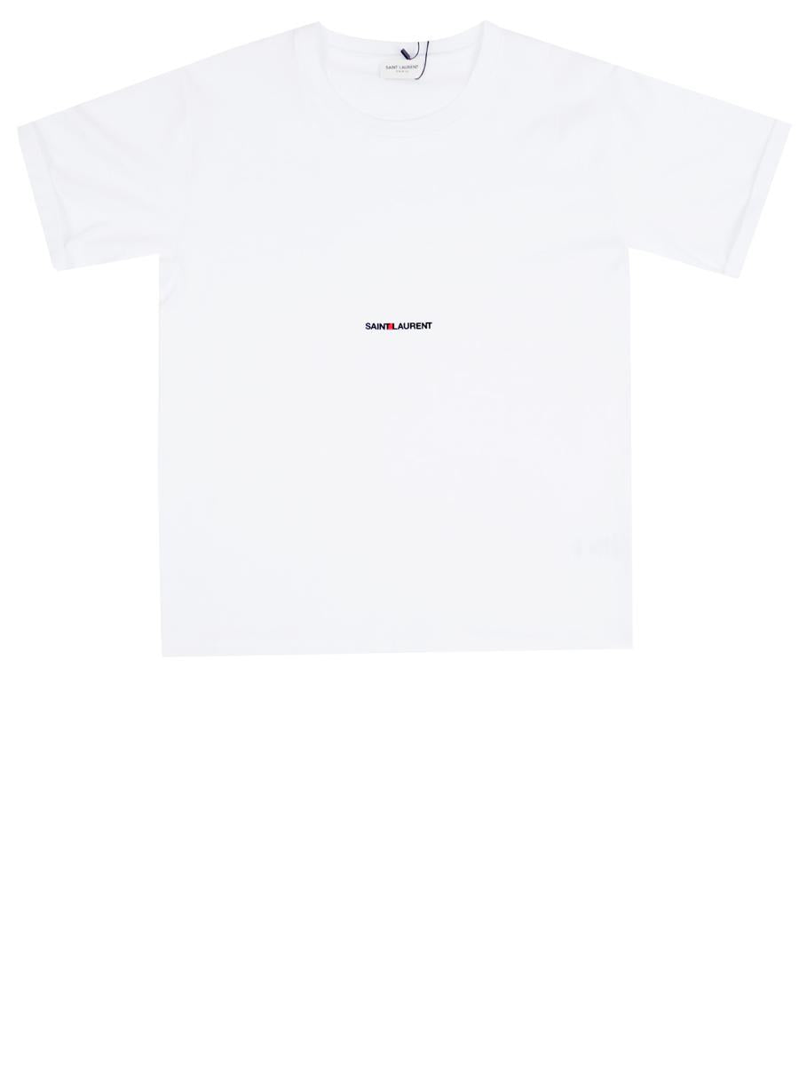 Saint Laurent Logo Print T-Shirt Clothing