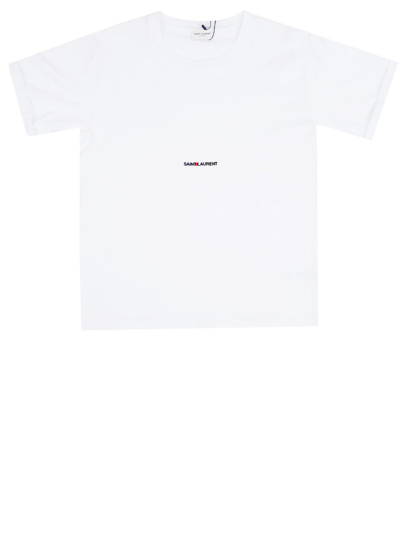 Saint Laurent Logo Print T-Shirt Clothing