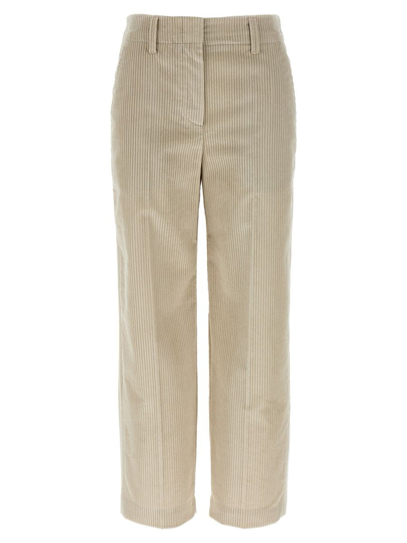 Brunello Cucinelli Monile Velvet Pants