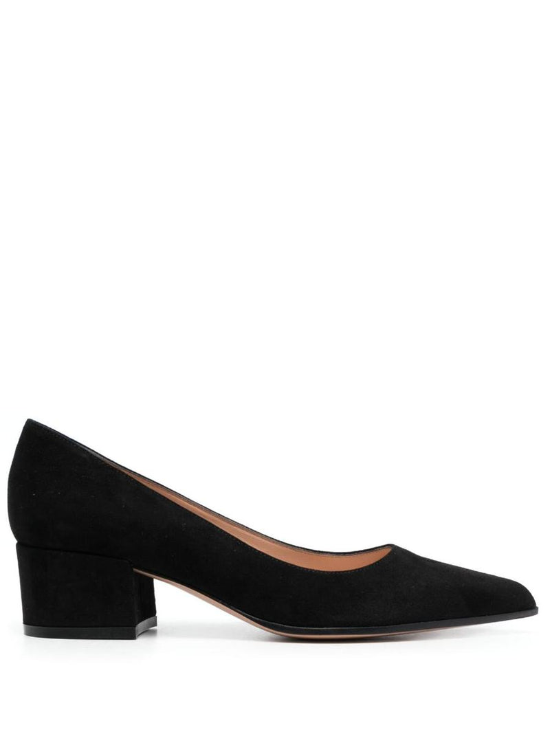 Gianvito Rossi Piper Suede Leather Pumps