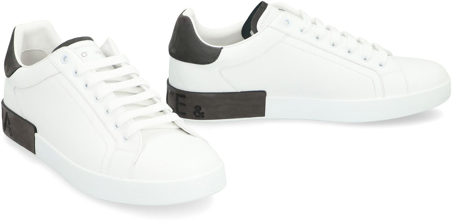 Dolce & Gabbana Leather Low-Top Sneakers