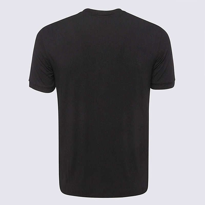 Giorgio Armani Black Cotton T-Shirt