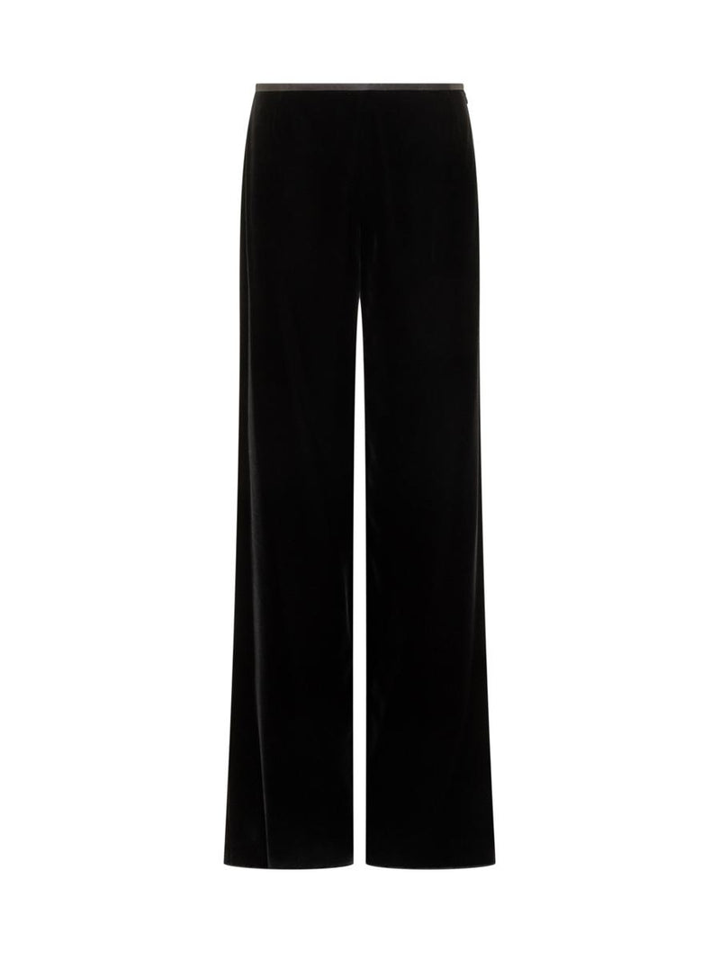 Emporio Armani Emporio Armani Velvet Wide Leg Trousers