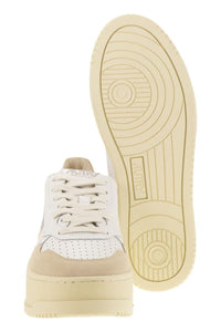 Autry Medalist Platform - Leather And Suede Trainers