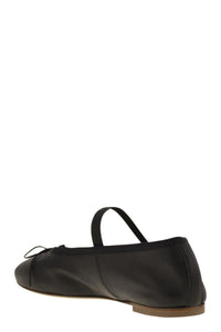 Anniel Leather Ballerina And Elastic Band