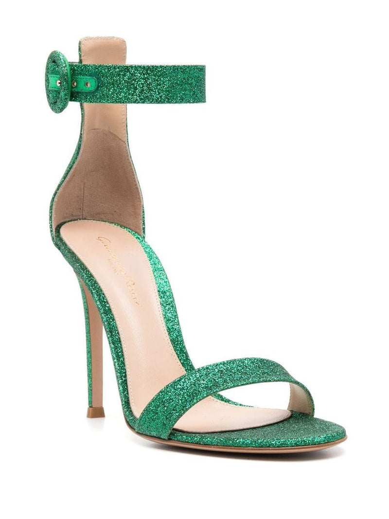 Gianvito Rossi Portofino Starlight Leather High Heel Sandals