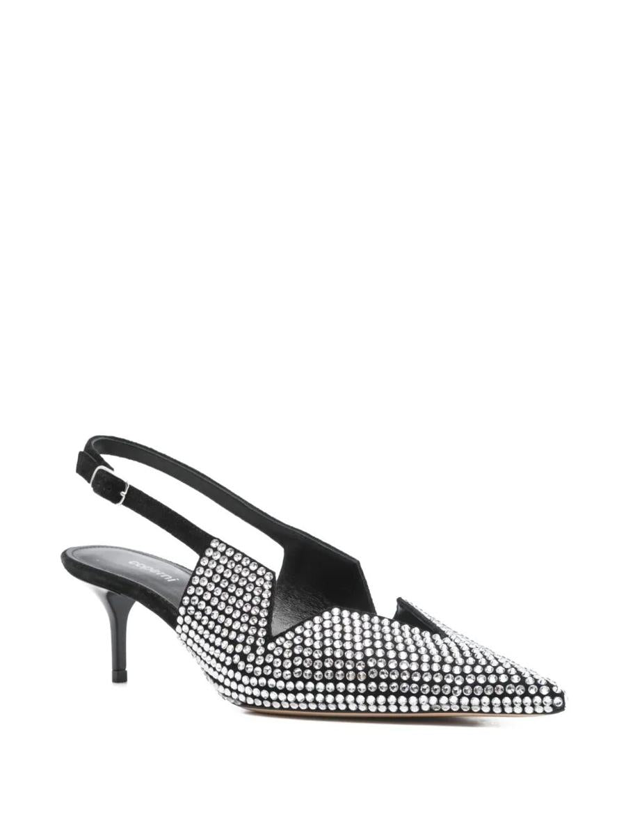 Coperni Crystal Embellished Star Cut Out Low Stiletto Shoes
