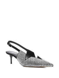 Coperni Crystal Embellished Star Cut Out Low Stiletto Shoes