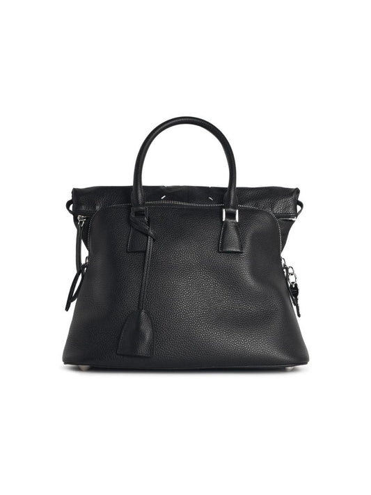 Maison Margiela Medium '5Ac Soft' Black Leather Bag