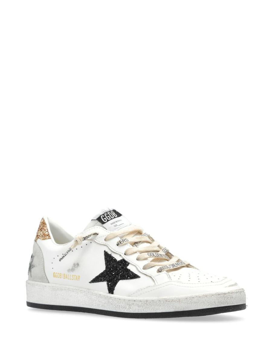 Golden Goose 'Ball Star' Sneakers With Glitter Heel