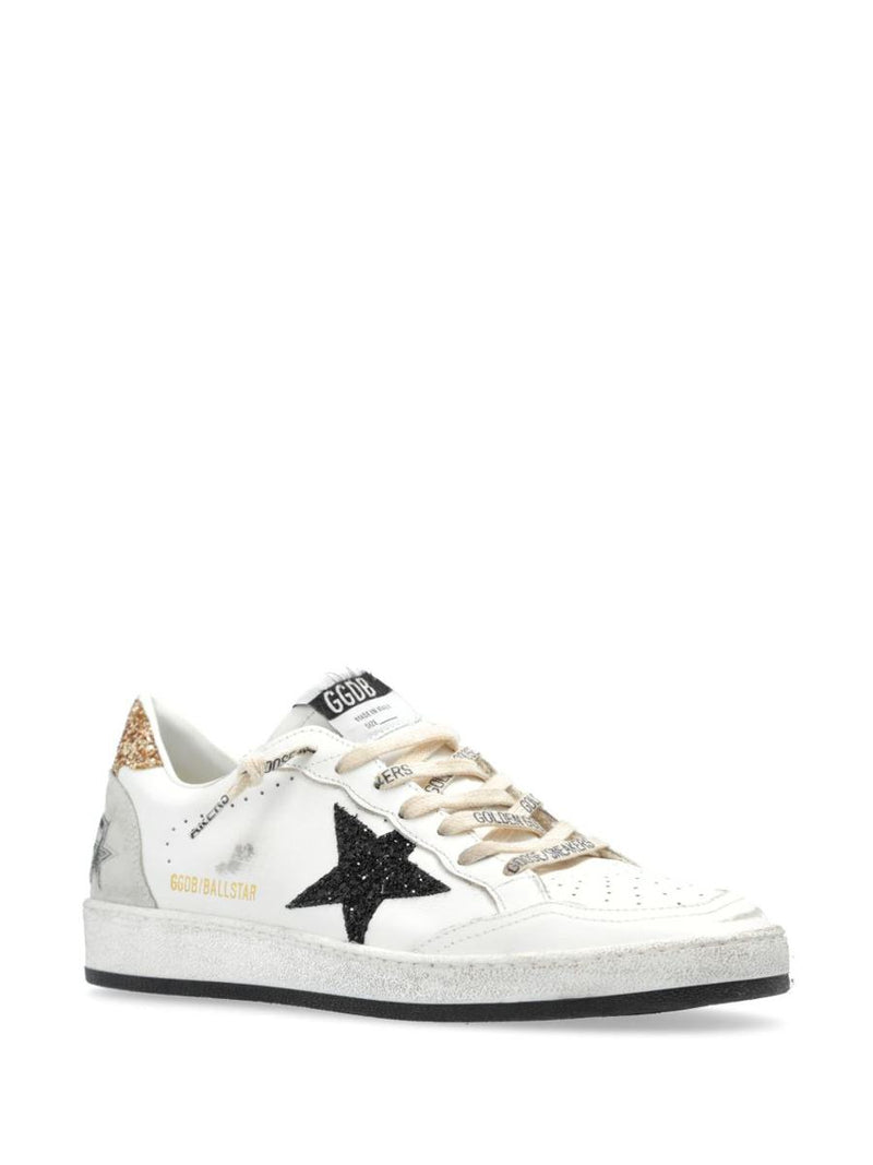 Golden Goose 'Ball Star' Sneakers With Glitter Heel