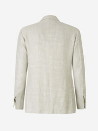 Sartorio Napoli Houndstooth Linen Blazer