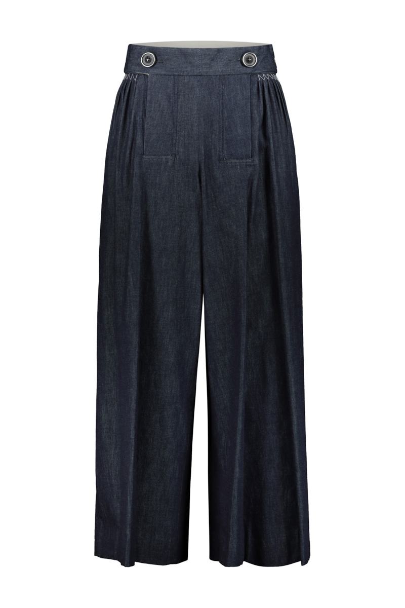 Maison Margiela Wide Pants In Light Denim Clothing