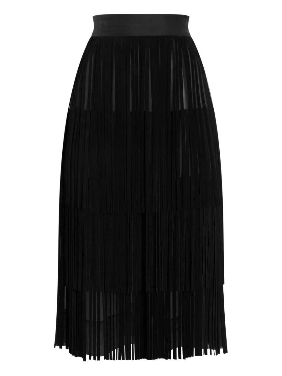 Dolce & Gabbana Silk Organza Midi Skirt Clothing