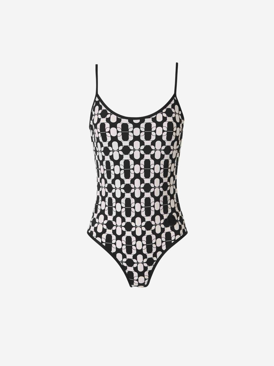 Moncler Printed Elastic Swimsuit