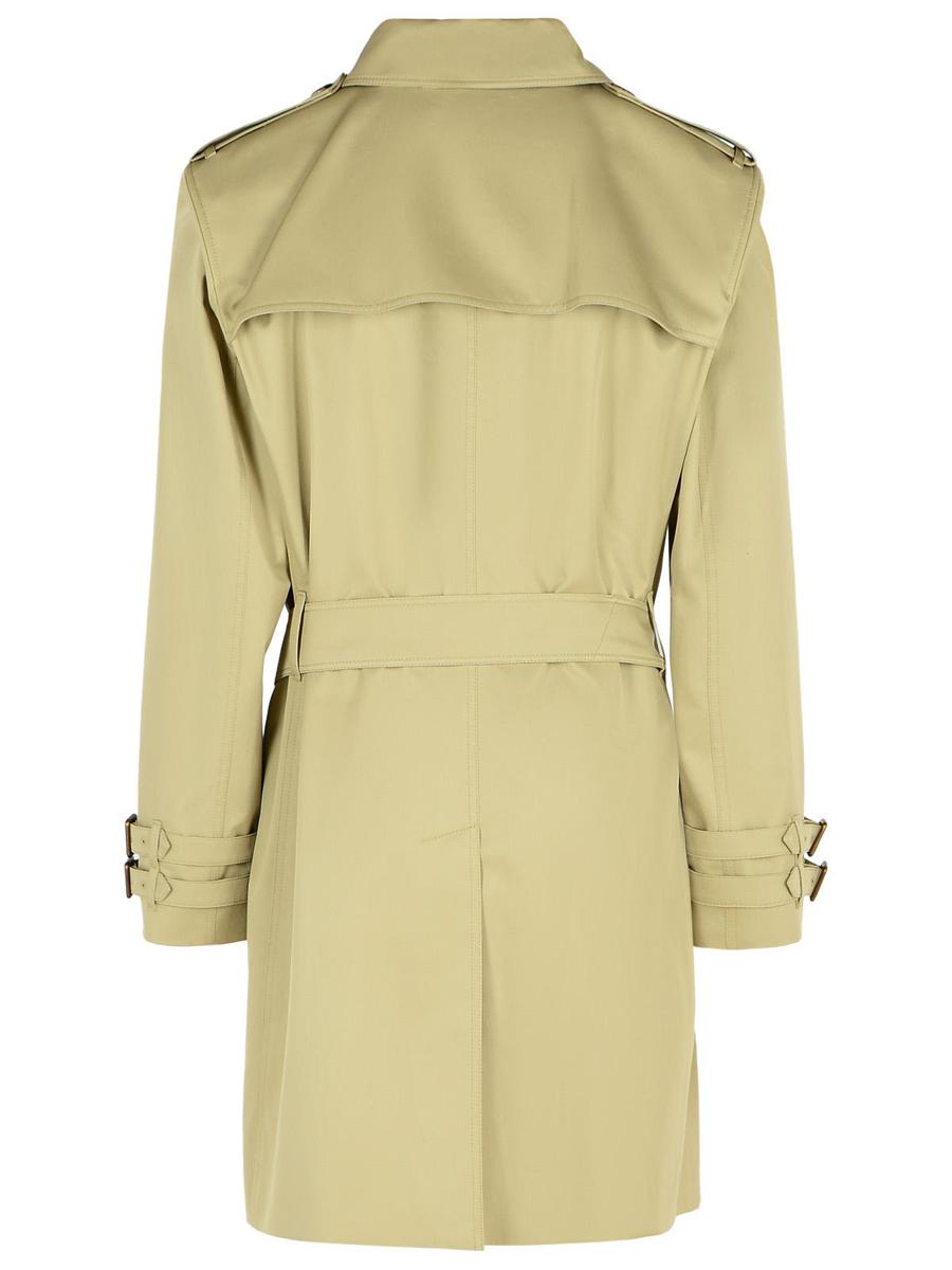 Burberry Green Cotton Trench Coat