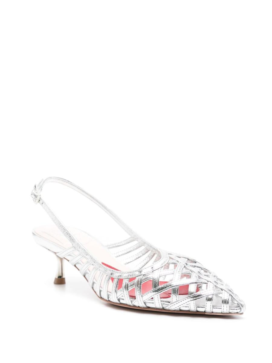 Roger Vivier I Love Vivier Leather Slingback Pumps