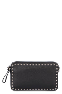 Valentino Garavani Rockstud Leather Messenger Bag