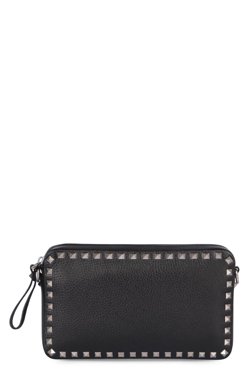 Valentino Garavani Rockstud Leather Messenger Bag