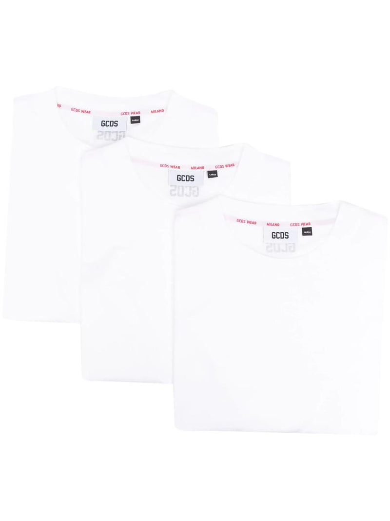 Gcds Three-Pack Cotton T-Shirt Clothing