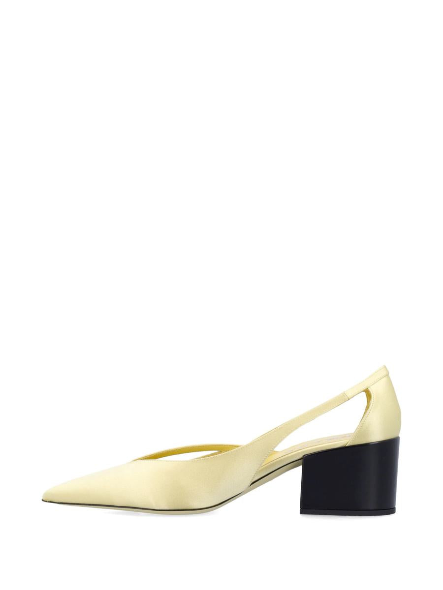 Prada 55Mm Satin Cut-Out Pumps