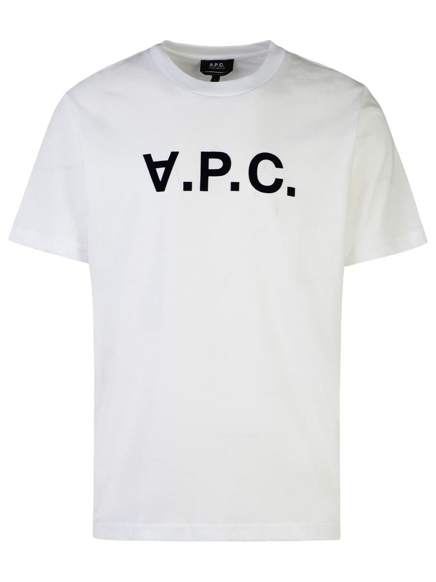 A.P.C. White Cotton T-Shirt