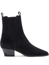 Aeyde Agata Cow Suede Leather Black Shoes