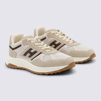 Hogan Beige And Brown Sneakers