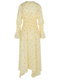 Ganni Ivory Viscose Dress