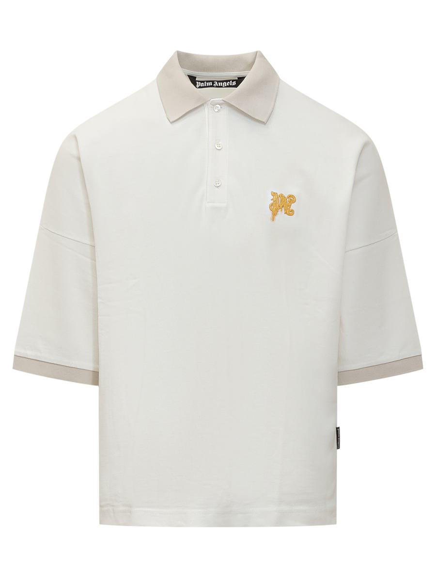Palm Angels Polo Shirt With Logo