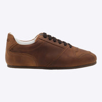Moschino Brown Leather Sneakers