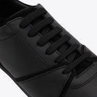 Moschino Black Leather Sneakers