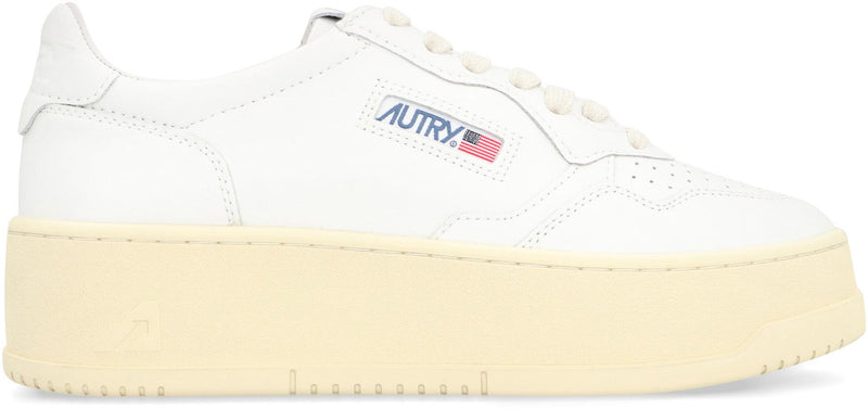 Autry Medalist Leather Platform Sneakers