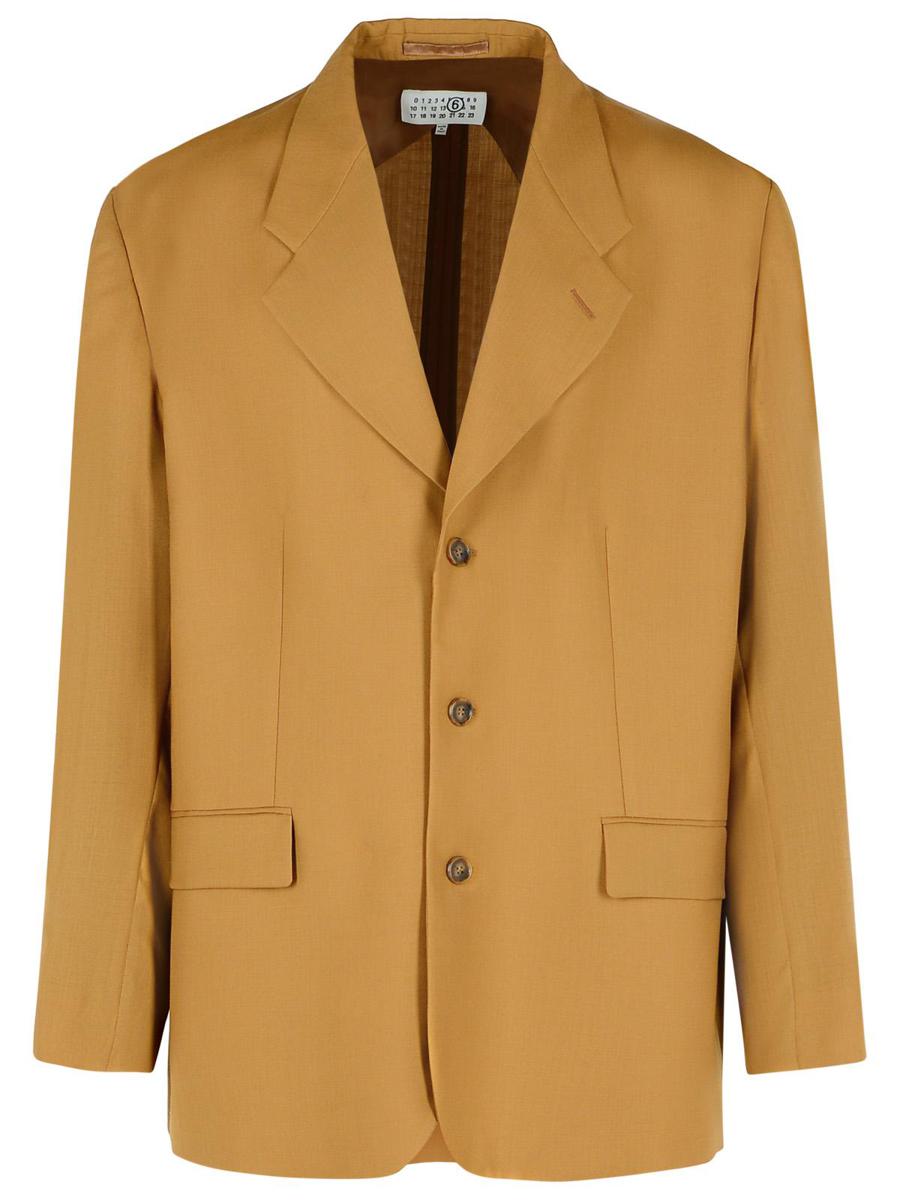 MM6 Maison Margiela Beige Wool Blazer