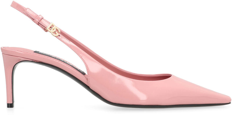 Dolce & Gabbana Leather Slingback Pumps