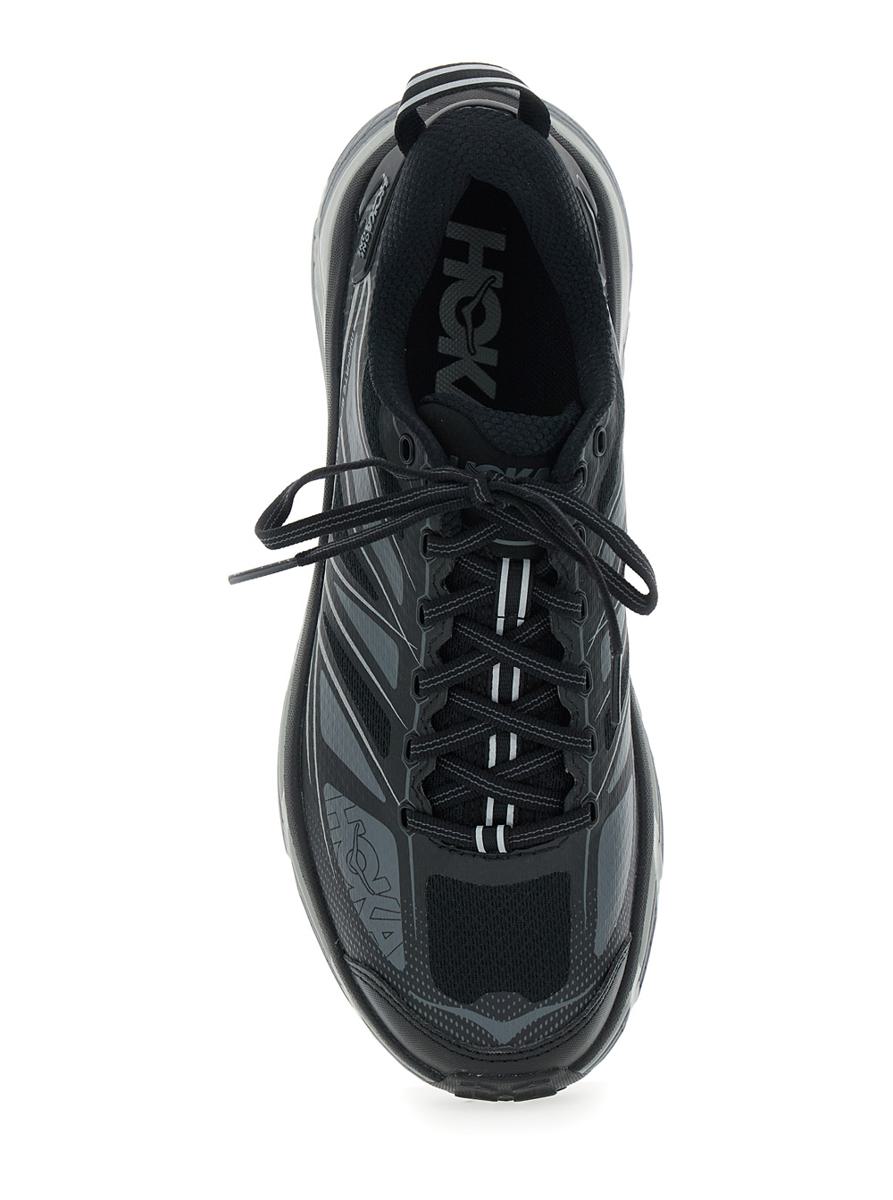 'Mafate Speed 2' Black Low Top Sneakers With Logo Print On The Side In Tech Fabric Unisex