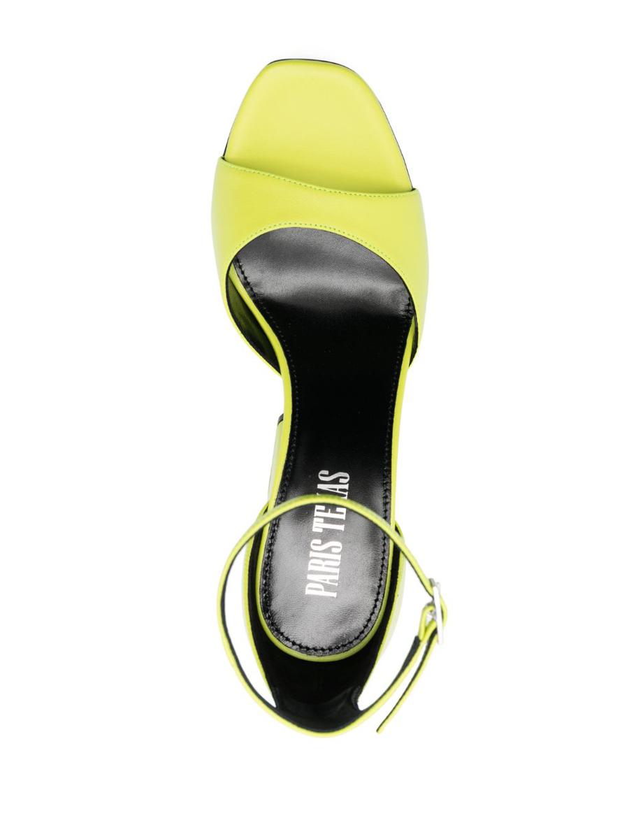 Paris Texas Fiona Leather Heel Sandals