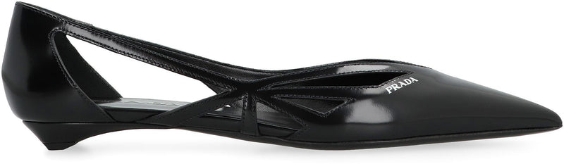 Prada Leather Ballet Flats