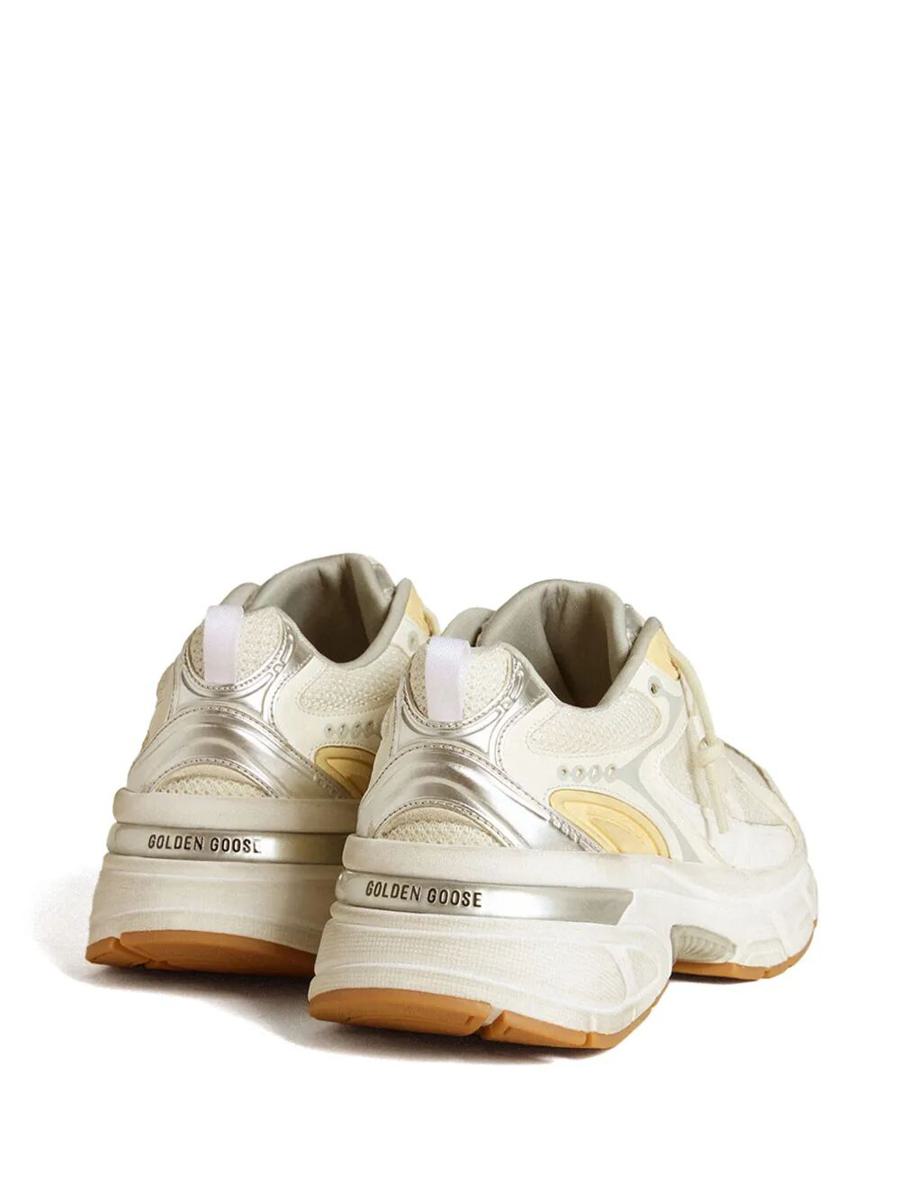 Golden Goose "Lightstar" Leather Net And Suede Upper Tpu Star Net Heel And Spur Sneakers Shoes